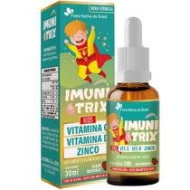 KIDS - IMUNITRIX (Vit. C +D+Zinco) 30ml Sabor Morango Flora Nativa