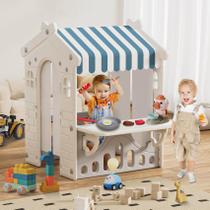 Kids Playhouse BIERUM com brinquedos de cozinha Pretend Play de 1 a 3 anos