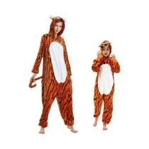 Kigurumi Adulto de Flanela - Tigre, Veado, Raposa, Unicórnio ou Leão - Fantasia Cosplay