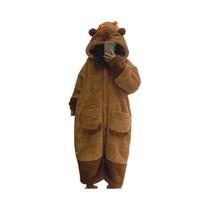 Kigurumi de Capivara Unicórnio Adulto - Macacão de Inverno para Cosplay e Halloween