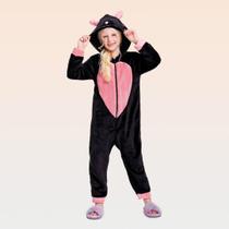 Kigurumi Infantil Menina Pijama Quentinho Inverno Fakini