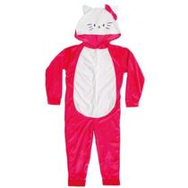 Kigurumi Macacao Pijama Hello Kitty Infantil Laço Inverno Kigurumi Macacao Pijama Hello Kitty Infantil Laço Inverno