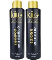 Kiilg Profissional Kit Gloss Redutor Gold Line 2 Passos
