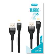 Kimaster cabo 20w lightning turbo reforçado 2 metros