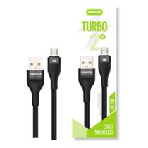 Kimaster cabo 20w micro usb turbo reforçado 2 metros