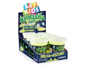 Kimeleka Slime Brilha No Escuro 180G Amarelo 6Un