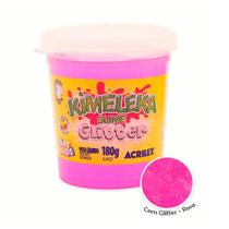 Kimeleka Slime Rosa c/ Glitter 180g - Acrilex