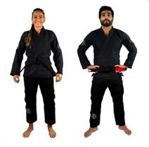Kimono Cambiável Calça Rip Stop Vagui U.L.2 Jiu Jitsu Preto Keiko