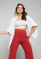 Kimono Canelado Branco Salvatore