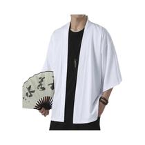 Kimono Cardigã De Verão 3XL Em Cor Sólida Para Homens E Mulheres, Traje Tradicional Japonês Em 6
