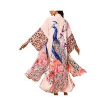 Kimono Cardigã plus Size De Comprimento Médio Para Verão, Proteção Solar Na Praia, Saída De Praia, Kimono Cardigã plus Size De Comprimento Médio Para Verão, Proteção Solar Na Praia, Saída De Praia,