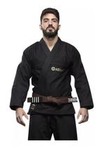 Kimono Classic Preto Jiu Jitsu Trançado BJJ Atama Kimono Classic Preto Jiu Jitsu Trançado BJJ Atama