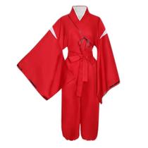 Kimono Cosplay Inuyasha - Uniforme Anime para Halloween e Festa