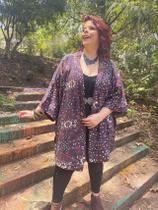 Kimono Curto Azul