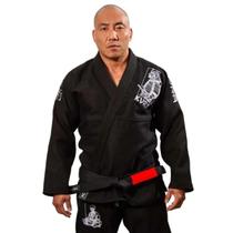 Kimono de Jiu Jitsu KVRA Samurai Preto A1 Kimono de Jiu Jitsu KVRA Samurai Preto A1