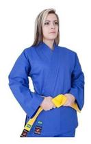 Kimono De Judo Azul com Faixa Branca Básica Shizen