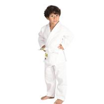 Kimono de Judo Infantil MKS CBJ Oficial Seitô Branco com faixa Branca Kimono de Judo Infantil MKS CBJ Oficial Seitô Branco com faixa Branca