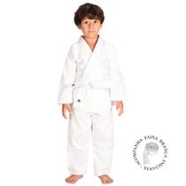 Kimono de Judo Jiu-Jitsu Infantil MKS Seitô Branco com faixa Branca Kimono de Judo Jiu-Jitsu Infantil MKS Seitô Branco com faixa Branca
