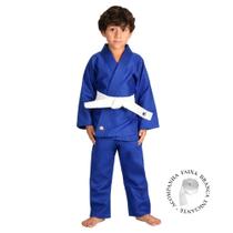 Kimono de Judo Jui-Jitsu Infantil MKS Seitô Azul com faixa Branca