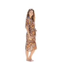 Kimono De Praia Amarração Com Proteção Uv50+ Cor:ES226Tamanho:M