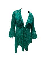 Kimono De Renda Saída De Praia Luxo Curta Transparencia