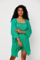 kimono de Tricot Ralm amplo - Verde