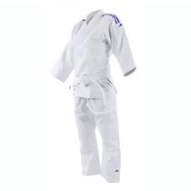 Kimono Infantil Judo adidas Trançado Branco com Faixa Kimono Infantil Judo adidas Trançado Branco com Faixa
