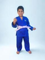 kimono Infantil Judô reforçado em Brim + Faixa