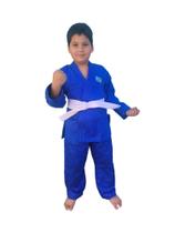 kimono Infantil Judô reforçado em Brim + Faixa