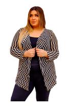 Kimono Inverno Cardigan Feminino Tricot Plus Size - PLUS MESMO E DAÍ