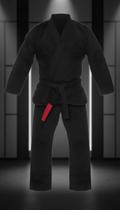 Kimono Jiu Jitsu Adulto Preto Trançado Reforçado Kimono Jiu Jitsu Adulto Preto Trançado Reforçado