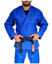 Kimono Jiu Jitsu Adulto Trançado - Attack Poseidon Azul