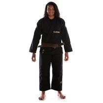 Kimono Jiu Jitsu Atama Trançado Classic Feminino - Preto