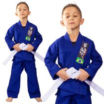 Kimono Jiu Jitsu Infantil Reforçado Judo Juvenil Artes Marciais Original Gorilla