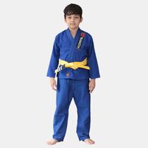 Kimono Jiu Jitsu Koral Infantil Trançado Azul-M0