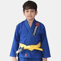 Kimono Jiu Jitsu Koral Infantil Trançado Azul-M0