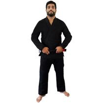 Kimono Jiu Jitsu Trançado Adulto Preto