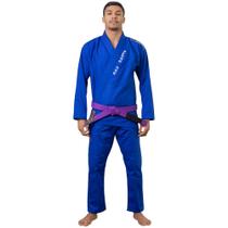 Kimono Jiu Jitsu Trançado Reforçado Hanzo Naja Adulto Azul Unissex Kimono Jiu Jitsu Trançado Reforçado Hanzo Naja Adulto Azul Unissex