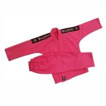 Kimono Judô / Jiu Jitsu Reforçado Infantil Rosa Aranha+faixa