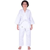 Kimono Karate Infantil Branco + Faixa Branca - Mks Combat
