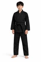 Kimono Kids Jiu Jitsu. Confeccionado em Sarja Profissiomal de gramatura média. Tecido Resistente e macio. Excelente para treinos diários e competições