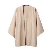 Kimono Masculino 3/4 - Estilo Japonês Tradicional - Casaco Yukata com Abertura Frontal