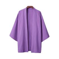 Kimono Masculino de Manga 3/4 - Estilo Japonês Tradicional - Casaco Yukata