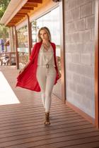 Kimono midi malha podrinha M Kimono midi malha podrinha M