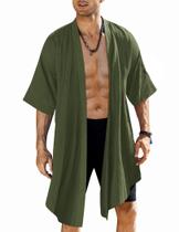 Kimono Robe COOFANDY Roupões de praia leves para homens