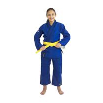 Kimono Torah Trançado Advanced Jiu Jitsu Infantil - Azul