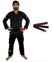 Kimono Ultra Light 2.2 Jiu Jitsu Preto Com Faixa a Escolher Keiko