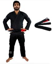 Kimono Ultra Light 2.2 Jiu Jitsu Preto Com Faixa a Escolher Keiko