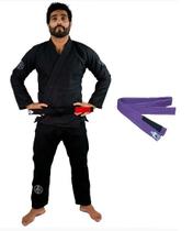 Kimono Ultra Light 2.2 Jiu Jitsu Preto Com Faixa a Escolher Keiko