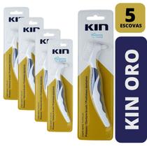 KIN ORO Escova p/ Prótese e Dentaduras 5 unidades